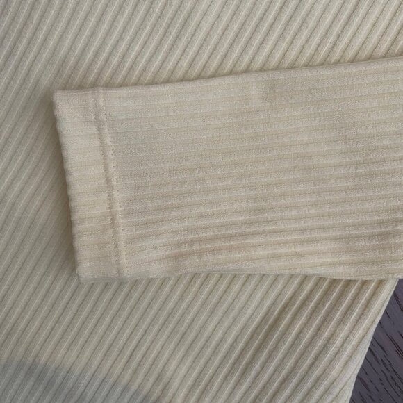 OW Intimates Scandinavia Twiga 1 Shoulder Ribbed Poly Bodysuit Pale Yellow Sz 2 - Picture 5 of 12